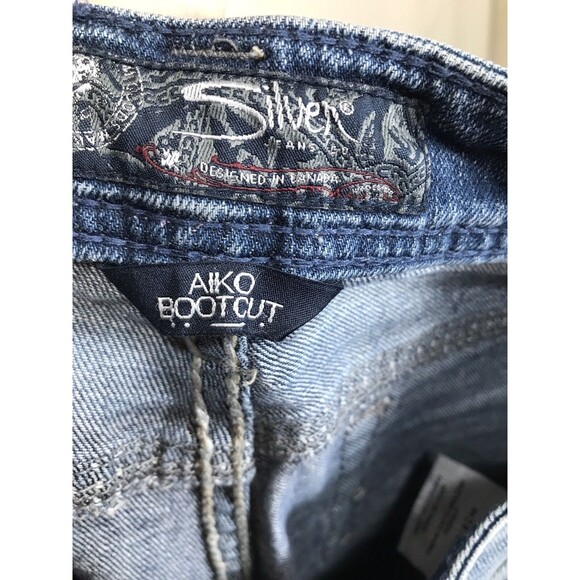 Silver Jeans Aiko bootcut Dark Wash Pants Size W 28 L 29 - Picture 8 of 10